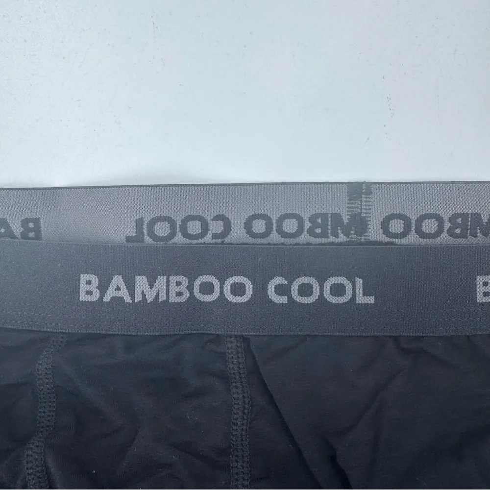 Bamboo‎ Cool Men's Boxer Briefs - Black